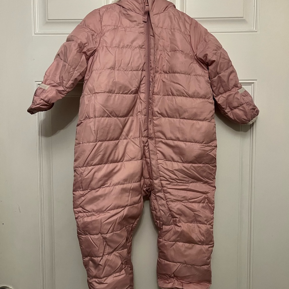Eddie Bauer Pink Quilted Snowsuit